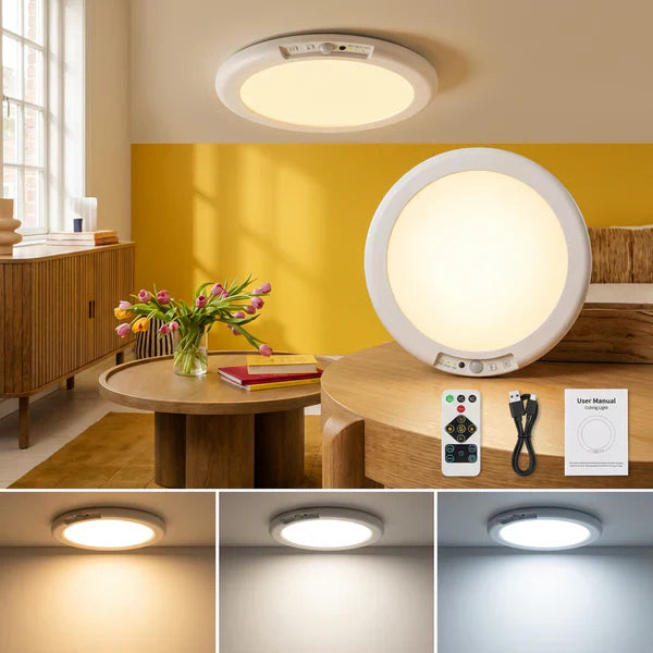 49% OFF This Week Promotions🎉🎉Rechargeable Motion Sensor Ceiling Light with Remote（🔥Buy 2 Free Shipping🔥）
