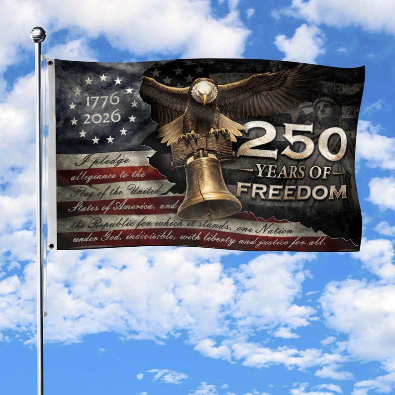 🇺🇸 "We The People" 250th Anniversary Vintage American Flag (1776-2026)