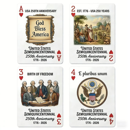 🦅🃏USA 250th Anniversary Commemorative Playing Cards