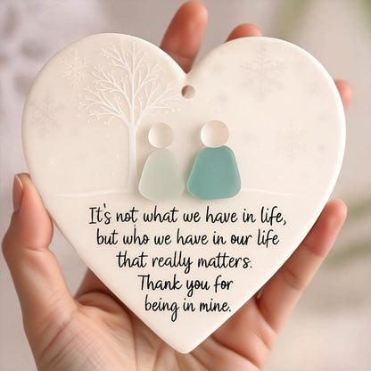 💙🌊Heart-Shaped Sea Glass Friendship Keepsake
