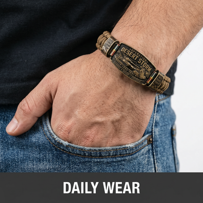 🇺🇸 Last Day Promo: 65% OFF 🎖️Operation Desert Storm Veteran Paracord Bracelet