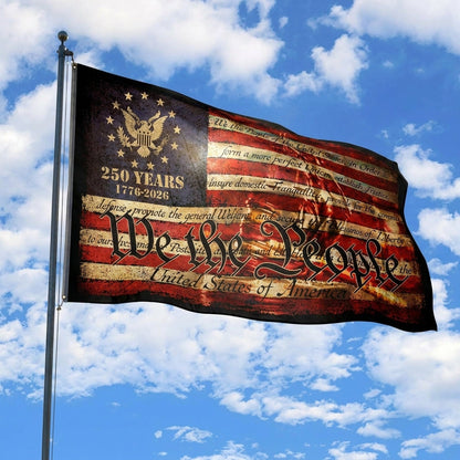 🇺🇸 "We The People" 250th Anniversary Vintage American Flag (1776-2026)