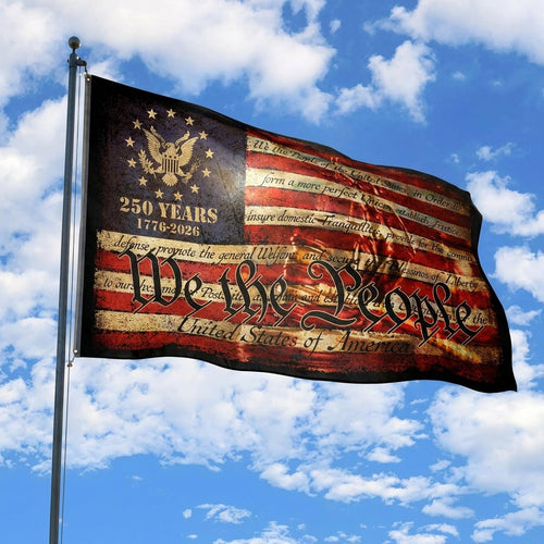 🇺🇸 "We The People" 250th Anniversary Vintage American Flag (1776-2026)