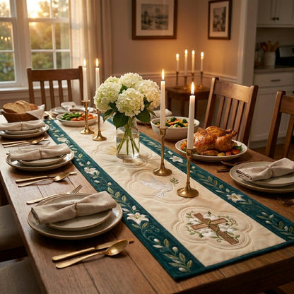 🕊️Religious Special Offerings✝️ - Elegant Floral Premium Table Runner - Everyday Dining & Decor