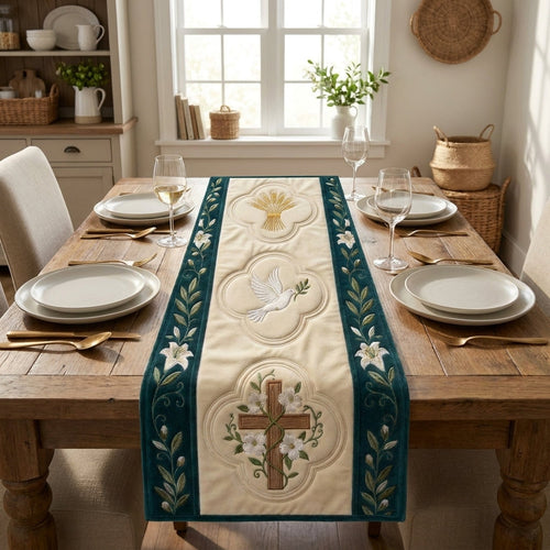 🕊️Religious Special Offerings✝️ - Elegant Floral Premium Table Runner - Everyday Dining & Decor