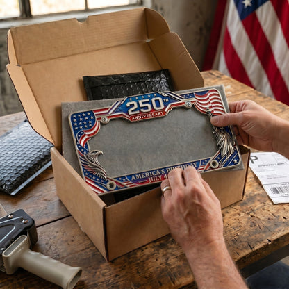🗽LAST DAY 49% OFF-🦅250th Anniversary Commemorative License Plate Frame