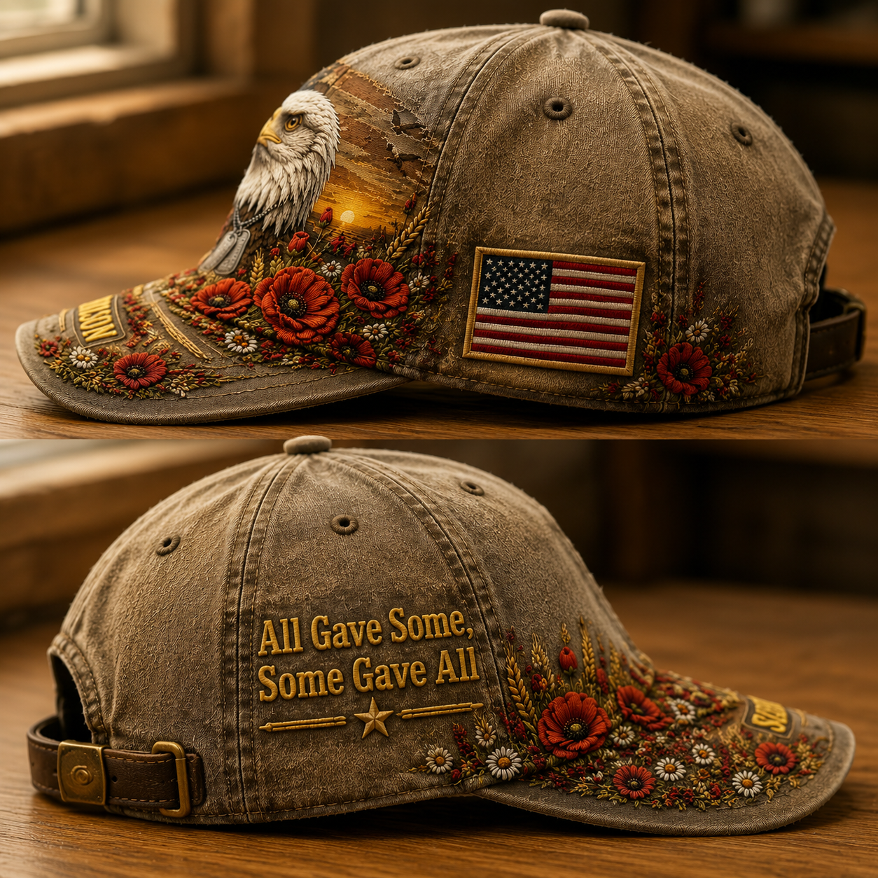 🦅 Personalized "Honor & Legacy" Veteran Cap | Custom Name, Rank & Service Years 🇺🇸
