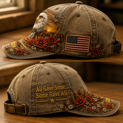 🦅 Personalized "Honor & Legacy" Veteran Cap | Custom Name, Rank & Service Years 🇺🇸