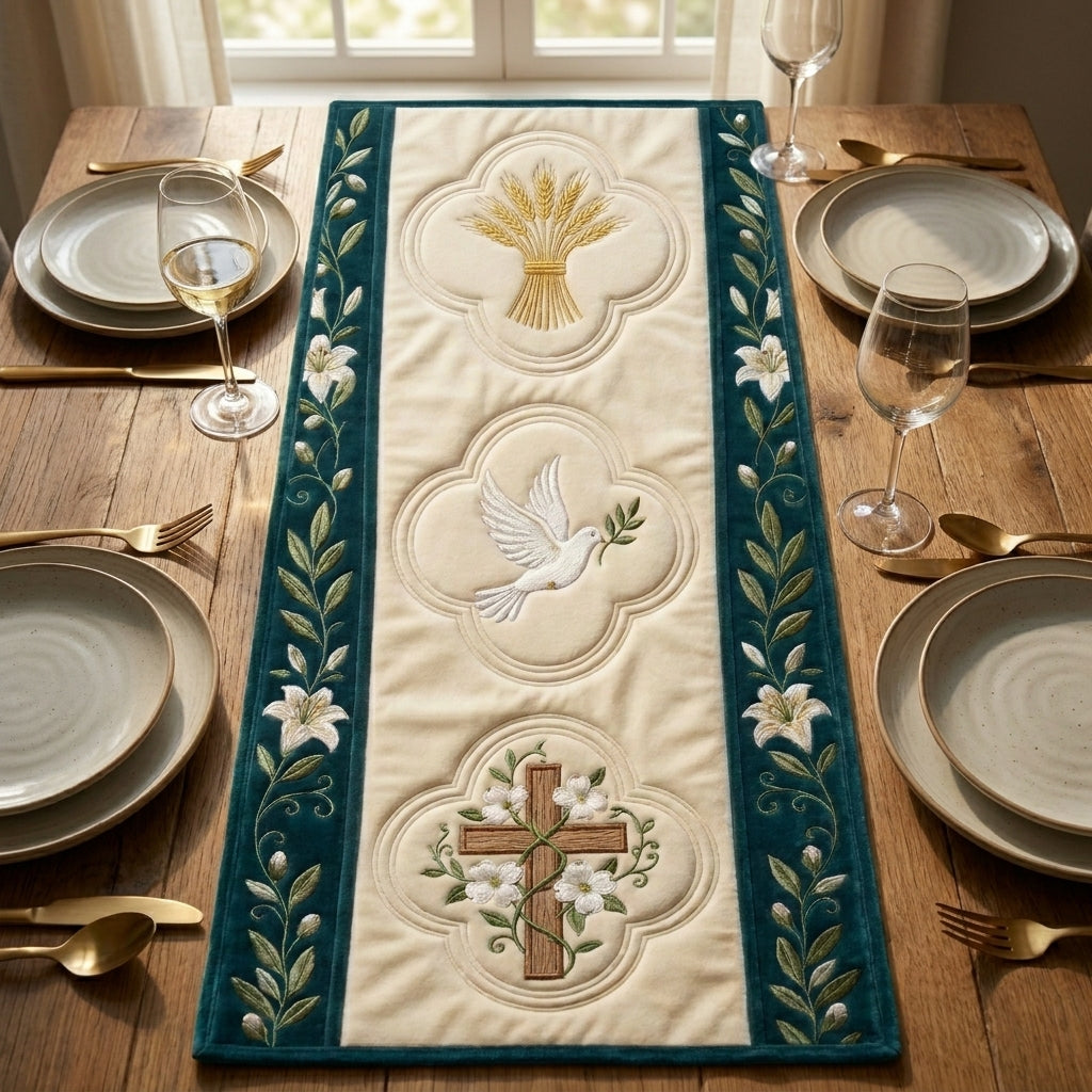 🕊️Religious Special Offerings✝️ - Elegant Floral Premium Table Runner - Everyday Dining & Decor