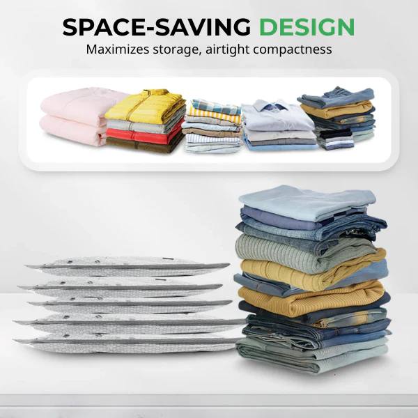 Cordless Travel Vacuum Storage Compression Bag Set