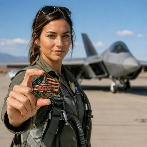 ✈️F-22 "Raptor" Fighter Aircraft Alien Commemorative Coin🌟