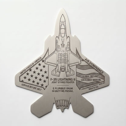 ✈️F-35 Lightning II Fighter Alien Commemorative Coin🔥,🌟 US Air Force Military Collection Commemorative Medal, 🌟Metal Relief Enamel Craft, Military Fans Gift🎁