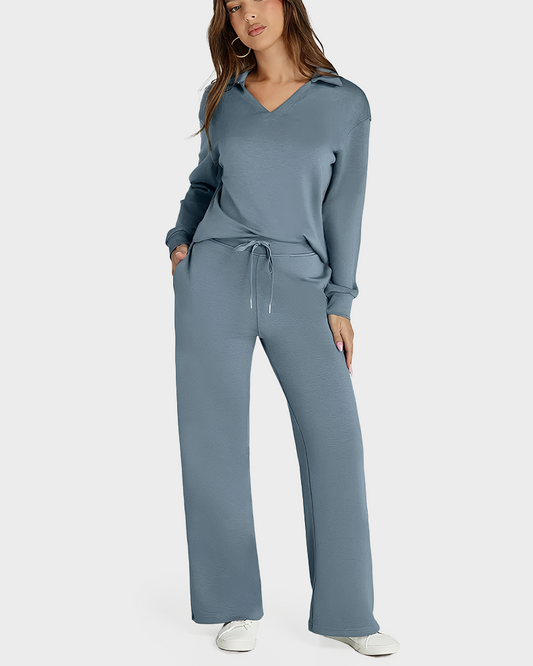 Women's Fall Transition 2-Piece Set - Breathable & Wrinkle Resistant Sweatsuits Sets