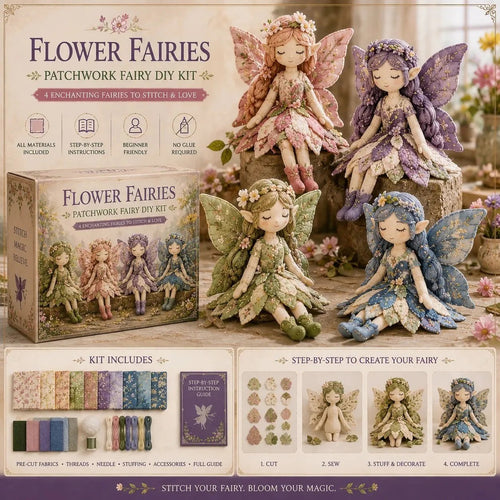 🧚🏻‍♀️💝LAST DAY 59% OFF🧵Fairy Patchwork DIY Collection