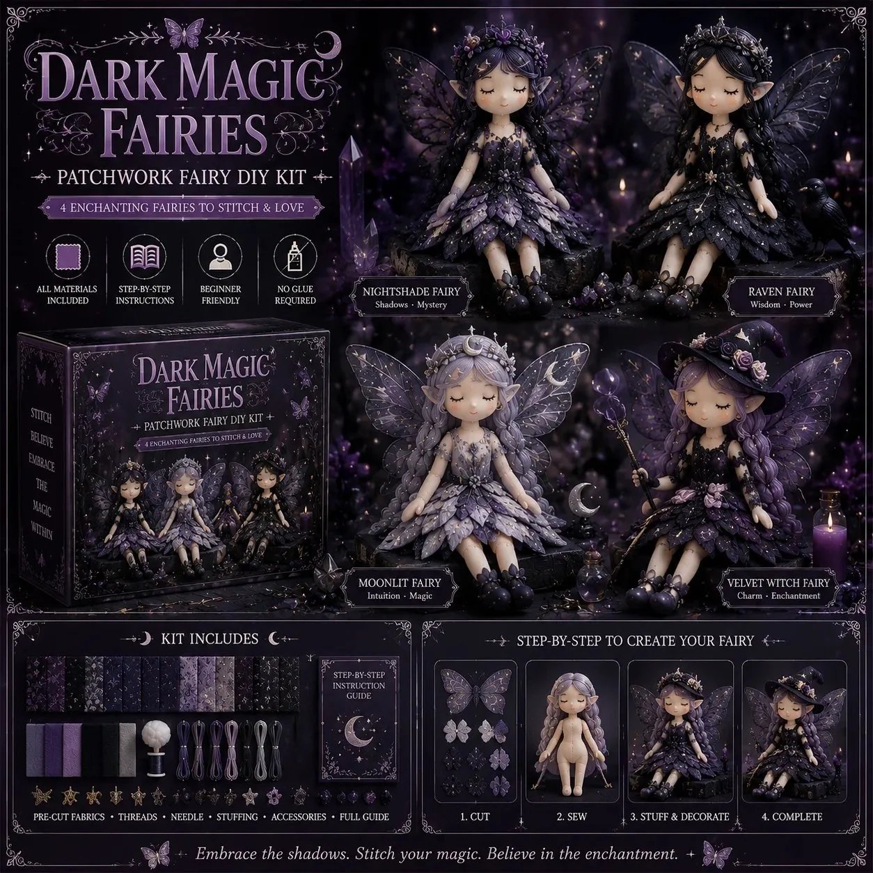 🧚🏻‍♀️💝LAST DAY 59% OFF🧵Fairy Patchwork DIY Collection
