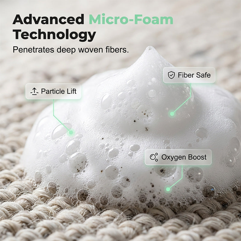 Waterless Carpet Foam Stain Remover with Towel