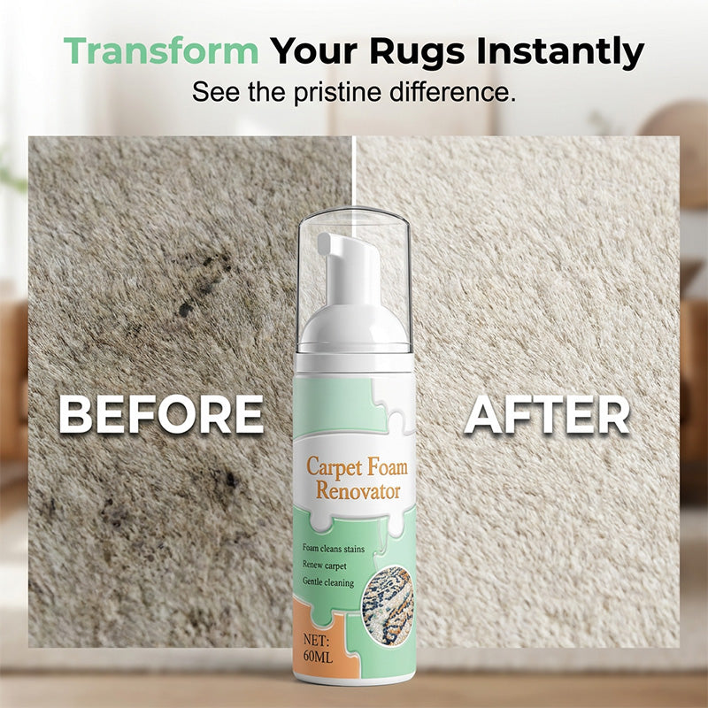 Waterless Carpet Foam Stain Remover with Towel