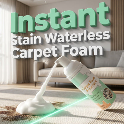 Waterless Carpet Foam Stain Remover with Towel