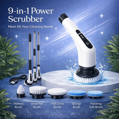 9-in-1 Cordless Power Scrubber System