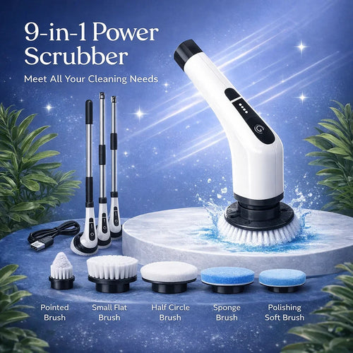 9-in-1 Cordless Power Scrubber System